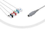 Primedic Compatible One Piece Reusable ECG Cable - 4 Leads Grabber - Pluscare Medical LLC
