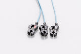 AAMI Radiolucent Disposable ECG Lead Wire AHA - 3 Leads Din Type/Grabber
