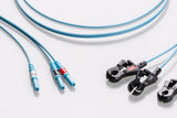 AAMI Radiolucent Disposable ECG Lead Wire AHA - 3 Leads Din Type/Grabber