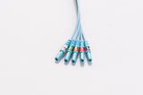 AAMI Radiolucent Disposable ECG Lead Wire AHA - 5 Leads Din Type/Grabber