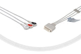 Mindray Compatible ECG Telemetry Leadwires - 3 Leads Snap - Pluscare Medical LLC