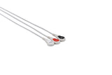 Mindray Compatible ECG Telemetry Leadwires - 3 Leads Snap - Pluscare Medical LLC
