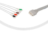 Mindray Compatible ECG Telemetry Leadwires - 5 Leads Snap - Pluscare Medical LLC