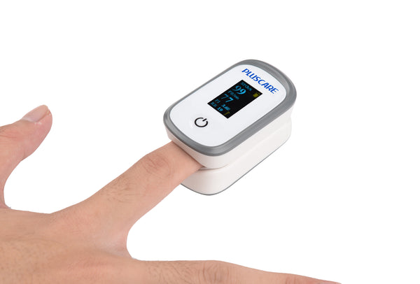 Blue&Yellow OLED Display Fingertip Pulse Oximeter - Pluscare Medical LLC