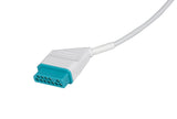 Nihon Kohden Compatible One Piece Reusable ECG Cable - 10 Leads Snap - Pluscare Medical LLC
