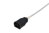 ZOLL Compatible One Piece Reusable ECG Cable - 10 Leads Grabber - Pluscare Medical LLC