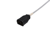ZOLL Compatible One Piece Reusable ECG Cable - 10 Leads Snap - Pluscare Medical LLC