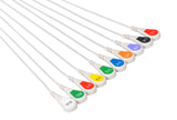ZOLL Compatible One Piece Reusable ECG Cable - 10 Leads Snap - Pluscare Medical LLC