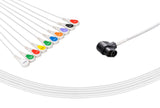 ZOLL Compatible One Piece Reusable ECG Cable-8000-000896-01 10 Leads Snap