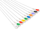 ZOLL Compatible One Piece Reusable ECG Cable - 10 Leads Snap - Pluscare Medical LLC