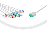 Marquette Compatible One Piece Reusable ECG Cable 10 Leads Grabber