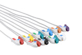 Marquette Compatible One Piece Reusable ECG Cable - 10 Leads Grabber - Pluscare Medical LLC