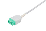 Marquette Compatible One Piece Reusable ECG Cable - 10 Leads Snap - Pluscare Medical LLC