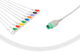 Spacelabs Compatible One Piece Reusable ECG Cable 10 Leads Snap