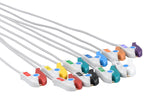 Fukuda Compatible One Piece Reusable ECG Cable - 10 Leads Grabber - Pluscare Medical LLC