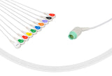 Fukuda Compatible One Piece Reusable ECG Cable 10 Leads Snap