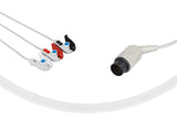 Nihon Kohden Compatible One Piece Reusable ECG Cable 3 Leads Grabber