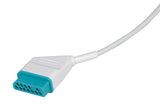 Nihon Kohden Compatible One Piece Reusable ECG Cable - 3 Leads Grabber - Pluscare Medical LLC