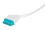 Nihon Kohden Compatible One Piece Reusable ECG Cable - 3 Leads Snap - Pluscare Medical LLC