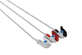Mindray Compatible One Piece Reusable ECG Cable - 3 Leads Grabber - Pluscare Medical LLC