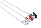 COLIN Compatible One Piece Reusable ECG Cable - 3 Leads Grabber - Pluscare Medical LLC
