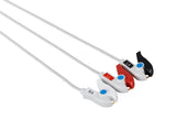 Siemens Compatible One Piece Reusable ECG Cable - 3 Leads Grabber - Pluscare Medical LLC