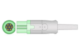 Siemens Compatible One Piece Reusable ECG Cable - 3 Leads Snap - Pluscare Medical LLC