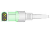 Datascope Compatible One Piece Reusable ECG Cable - 3 Leads Grabber - Pluscare Medical LLC