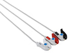 AAMI 6Pin Compatible One Piece Reusable ECG Cable - 3 Leads Grabber - Pluscare Medical LLC