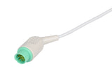 Biolight Compatible One Piece Reusable ECG Cable - 3 Leads Snap - Pluscare Medical LLC