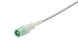 Fukuda Compatible One Piece Reusable ECG Cable - 3 Leads Grabber - Pluscare Medical LLC