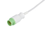 Siemens Compatible One Piece Reusable ECG Cable - 3 Leads Snap - Pluscare Medical LLC