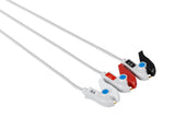 Drager Compatible One Piece Reusable ECG Cable - 3 Leads Grabber - Pluscare Medical LLC