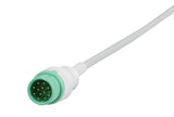 DRE Compatible One Piece Reusable ECG Cable - 3 Leads Snap - Pluscare Medical LLC