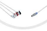 Marquette Compatible One Piece Reusable ECG Cable 3 Leads Grabber