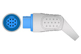 Datex Compatible One Piece Reusable ECG Cable - 3 Leads Grabber - Pluscare Medical LLC