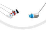 Artema Compatible One Piece Reusable ECG Cable 3 Leads Grabber