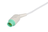 Kontron Compatible One Piece Reusable ECG Cable - 3 Leads Snap - Pluscare Medical LLC