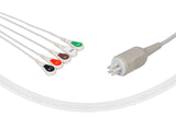 COLIN Compatible One Piece Reusable ECG Cable 5 Leads Snap