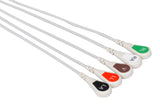 Medtronic Compatible One Piece Reusable ECG Cable - 5 Leads Snap - Pluscare Medical LLC