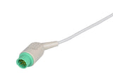 Biolight Compatible One Piece Reusable ECG Cable - 5 Leads Snap - Pluscare Medical LLC