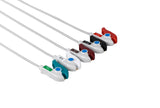 Philips Compatible One Piece Reusable ECG Cable - 5 Leads Grabber - Pluscare Medical LLC