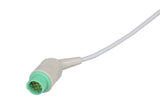 Fukuda Compatible One Piece Reusable ECG Cable - 5 Leads Grabber - Pluscare Medical LLC