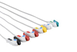 Nihon Kohden Compatible One Piece Reusable ECG Cable - 6 Leads Grabber - Pluscare Medical LLC