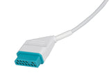 Nihon Kohden Compatible One Piece Reusable ECG Cable - 6 Leads Snap - Pluscare Medical LLC