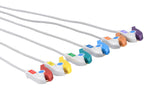 Schiller/Medtronic Compatible One Piece Reusable ECG Cable - 6 Leads Grabber - Pluscare Medical LLC