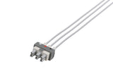 Philips-AA Type Compatible Reusable ECG Lead Wire - 3 Leads Grabber - Pluscare Medical LLC