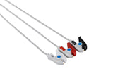 Philips-AA Type Compatible Reusable ECG Lead Wire - 3 Leads Grabber - Pluscare Medical LLC