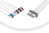 Philips-AA Type Compatible Reusable ECG Lead Wires 5 Leads Grabber