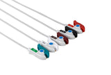 Philips-AA Type Compatible Reusable ECG Lead Wire - 5 Leads Grabber - Pluscare Medical LLC